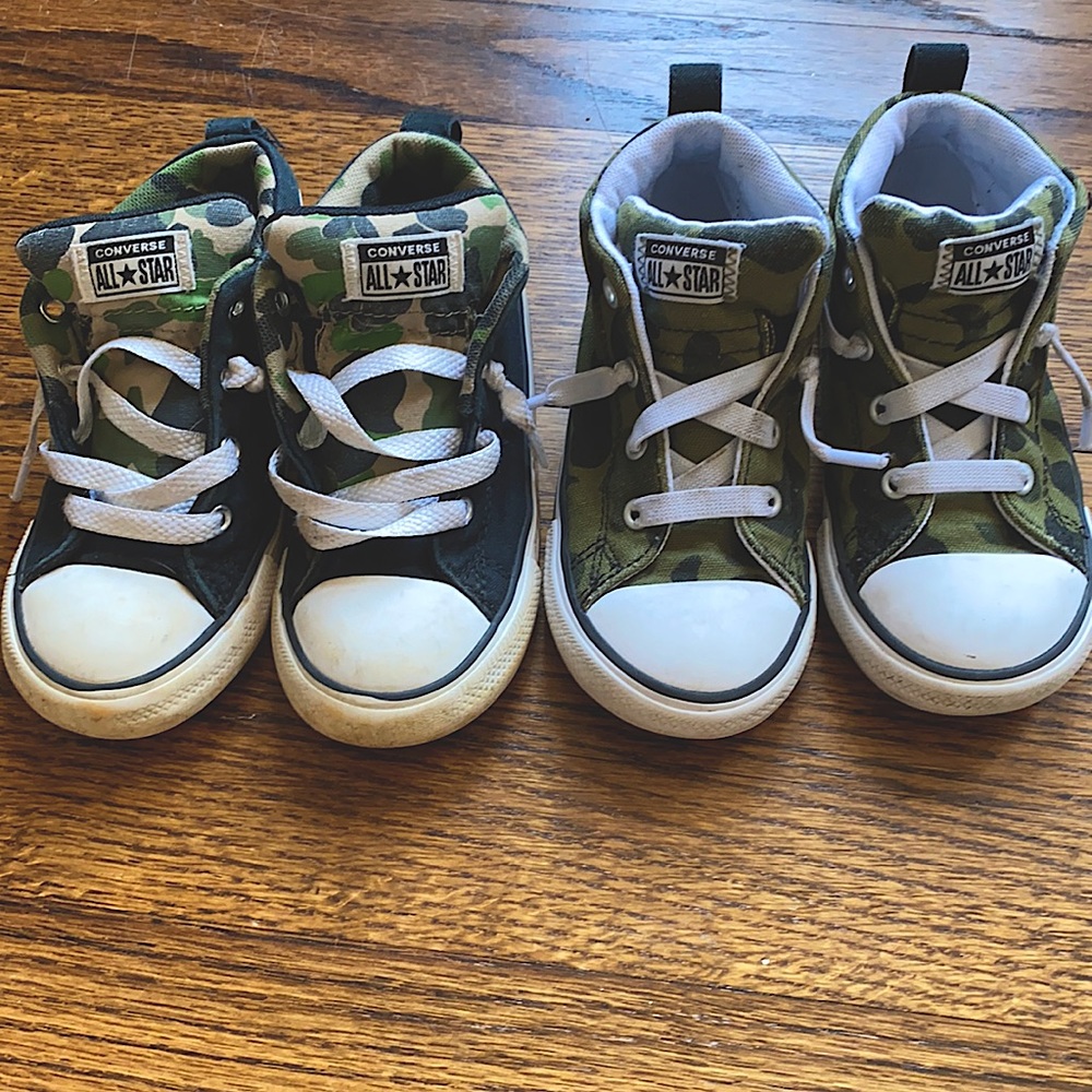 Lot of two size 9 toddler boy converse